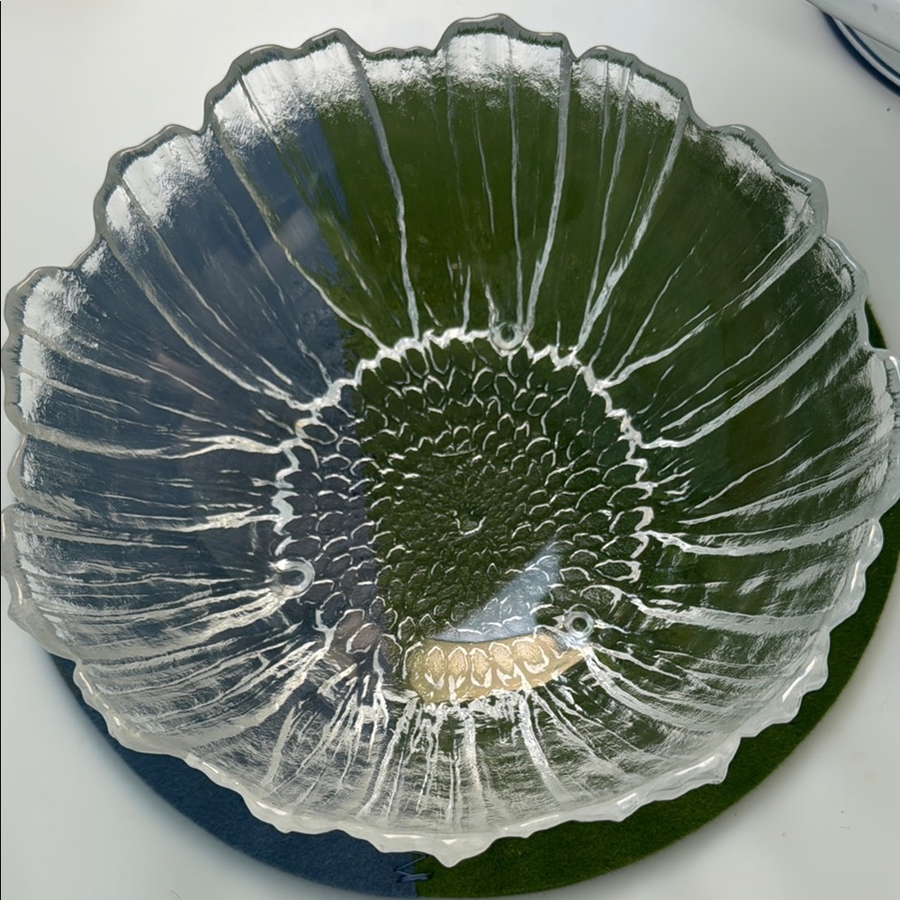 Elegant Clear Glass Bowl